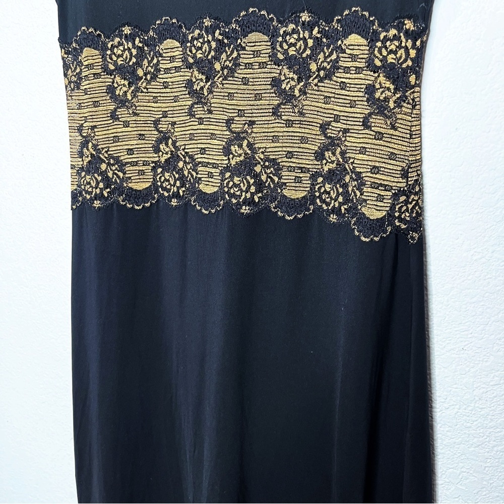 Soma Lace Maxi Long Sleeveless Dress Slip Lingerie Dainty Delicate - Picture 8 of 9